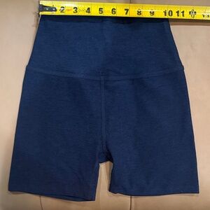 Beyond Yoga Midnight Blue High-Waisted Shorts